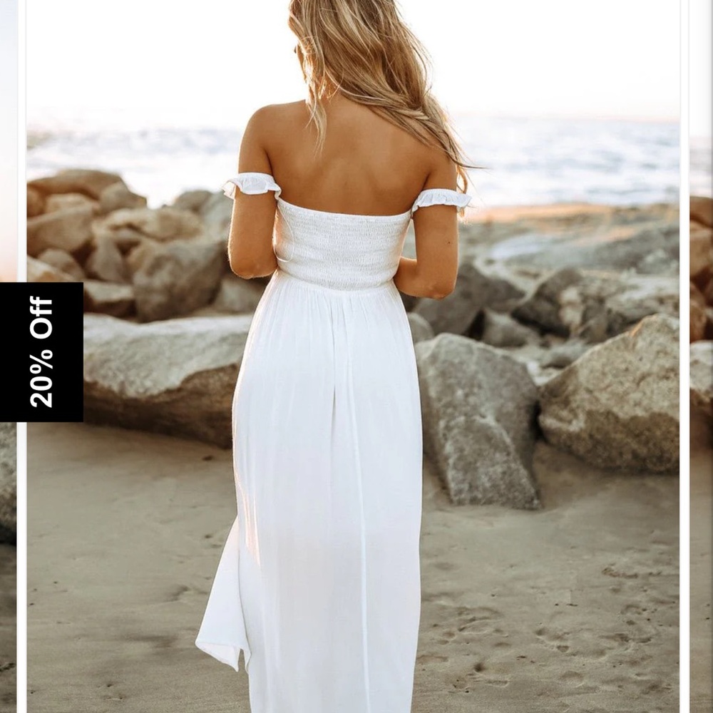 white maxi dress